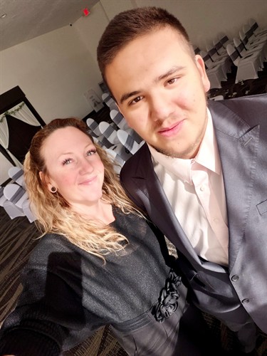 Co-Owner Of Copper Sky Events DJing A Wedding With Their Oldest Son, Copper Sky Events Is Family Owned & Operated 