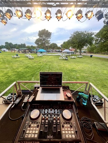 Set Up For I Heart 66 Kingman Event