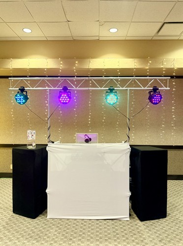 Our Booth Set Up With Lighting Truss Attached
