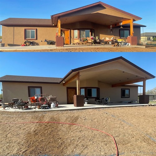 Before & After (Emerald from SW satin finish) 