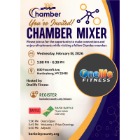 February 18 Mixer hosted by Onelife Fitness