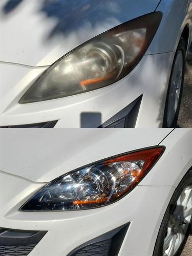We went out to Logan Square for this headlight restoration!