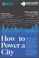 How to Power a City @Institute of Cultural Affairs part of the One Earth Film Festival