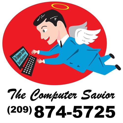 The Computer Savior Logo w/phone