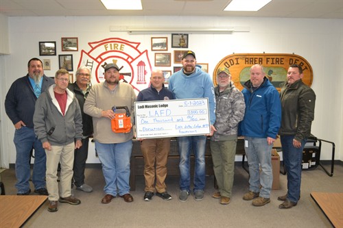 Lodi Fire Department Fire Suppression Tool Donation