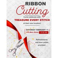 Ribbon Cutting: Treasure Every Stitch