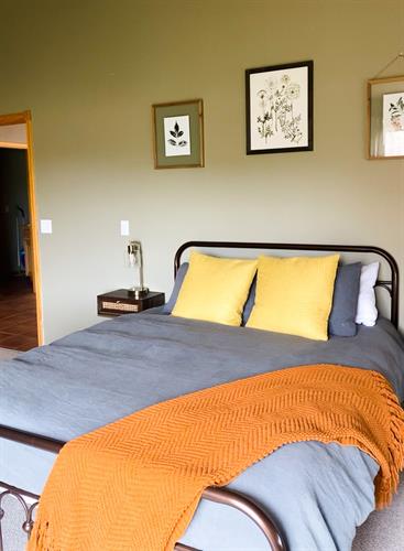 Photo of the master bedroom within the vacation rental. The home has three bedrooms total and two baths.