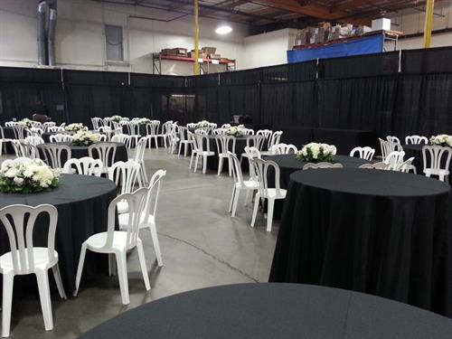 Stackable Cafe Chairs at Banquet