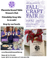 Placentia Round Table Friendship Soup is now on SALE!