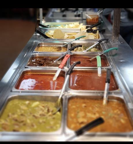 Our Mexican Buffet is open Saturday and Sunday 10am-6pm
