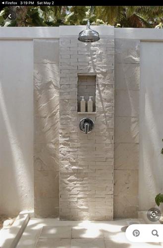 Yes, we do outdoor showers