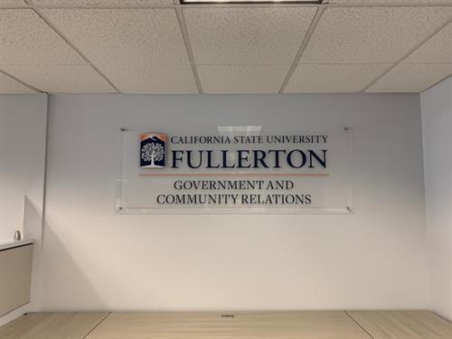 Cal State Fullerton Signage