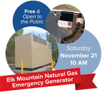 Elk Mountain Natural Gas Emergency Generator Ribbon Cutting & Dedication