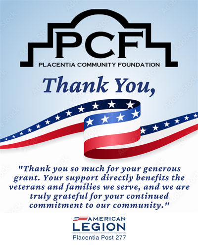 Thank YOU Placentia Community Foundation