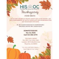 HIS-OC Thanksgiving Food Drive