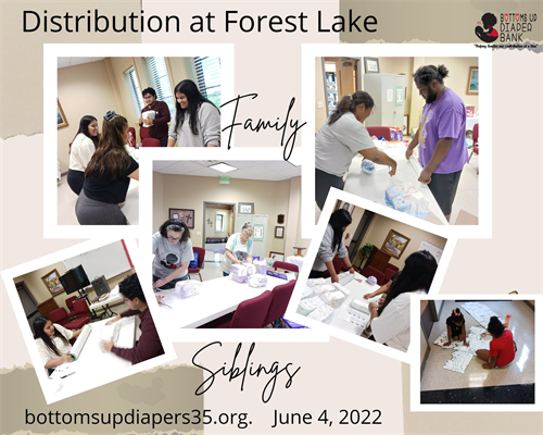 Distribution day at Forest Lake United Methodist Church in June