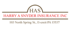 Snyder, Harry A., Insurance