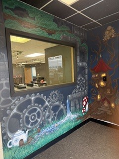 Our Mural made by local Ray May Art