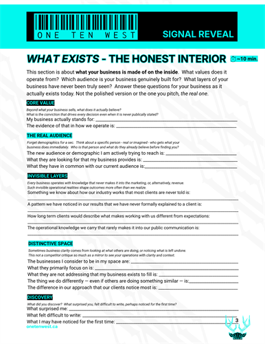 Signal Reveal - What Exists - The Honest Interior - pg. 3