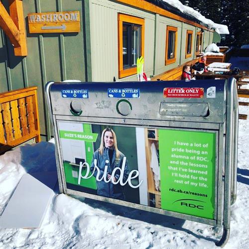 Ski Hill Signage - Recycle Bins