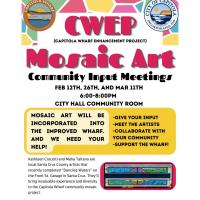Capitola Wharf Mosaic Art Community Meeting
