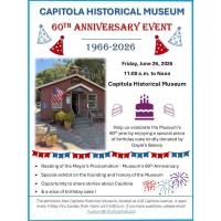 Capitola Historical Museum 60th Anniversary