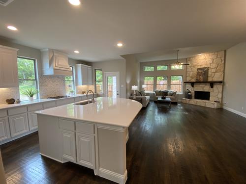 Quartz counters, 42" cabinets, decorative backsplash all included!