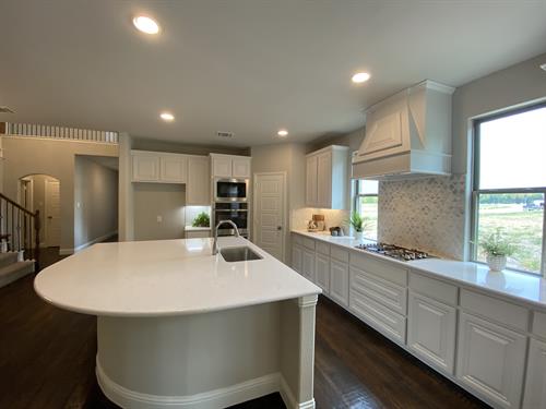 Check out this enormous kitchen island!