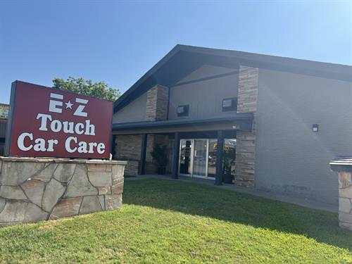 Front of E-Z Touch Car Care from Wesley Street in Greenville, TX.