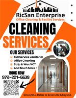 RicSan Enterprise, Office Cleaning & Facility Services - Quinlan