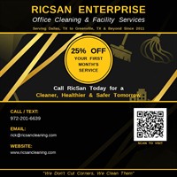 RicSan Enterprise, Office Cleaning & Facility Services - Quinlan