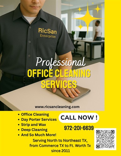 RicSan Enterprise Office Cleaining main ad