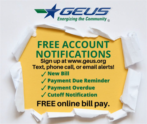 GEUS Free Account Notifications