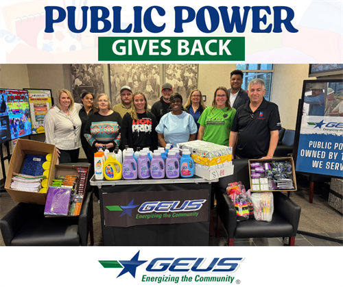 GEUS Public Power Gives Back