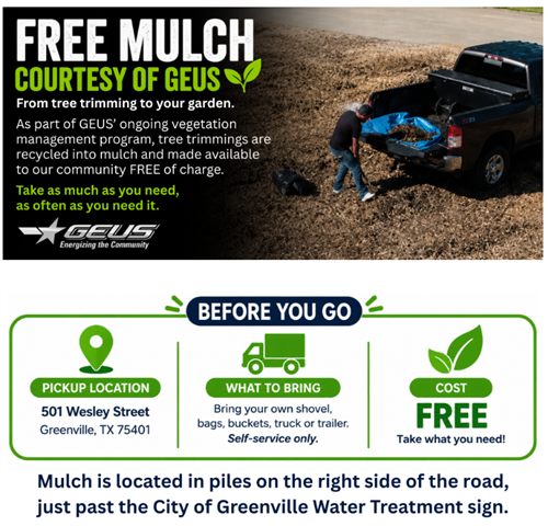 Free Mulch Courtesy of GEUS