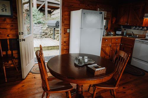 Cliffside kitchen and front deck