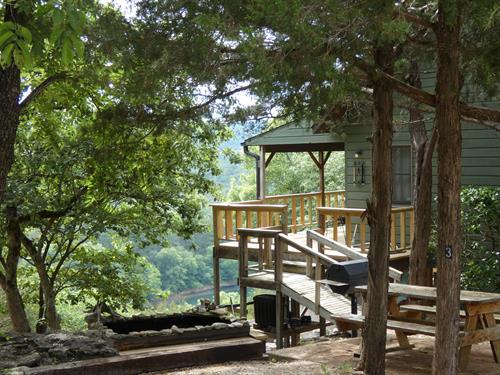 Valley View side deck and koi pond