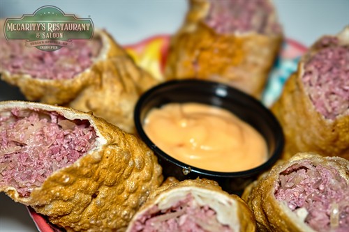 Irish Rueben Egg Rolls