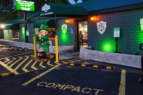 Front Entrance with Lucky 