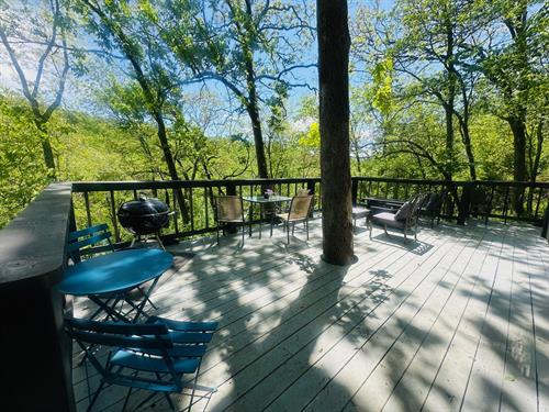 Terrace Balcony, Firepit, Balcony, Forest Canopy