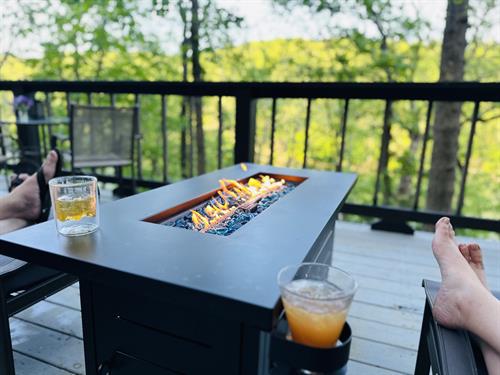 Terrace Firepit and View