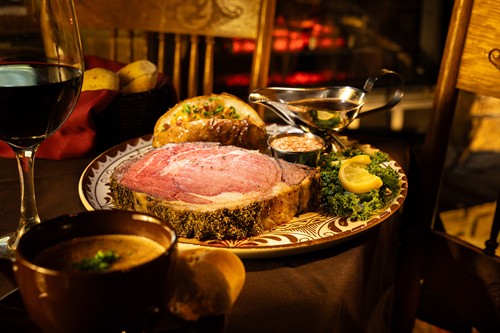Signature Prime Rib with Salt-Crusted Russet