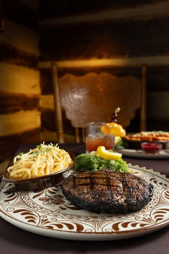 Marbled Ribeye with Linguini & Cream Sauce