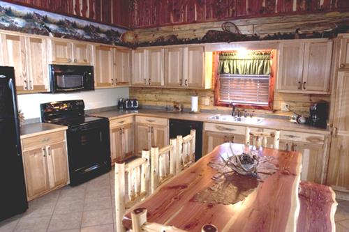 Deluxe Cabin #8 Kitchen