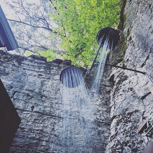 The Alfred Lord Tennyson Outdoor Shower