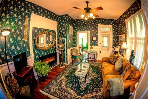 The Alfred Lord Tennyson Wide Angle View of the Living Room Area