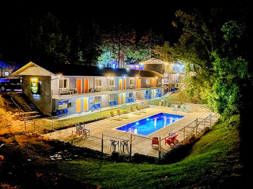 Seasonal heated salt water pool