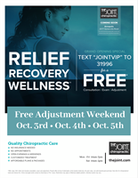 The Joint Chiropractic Annapolis Towne Centre - Soft Opening Weekend - 10/3 to 10/5