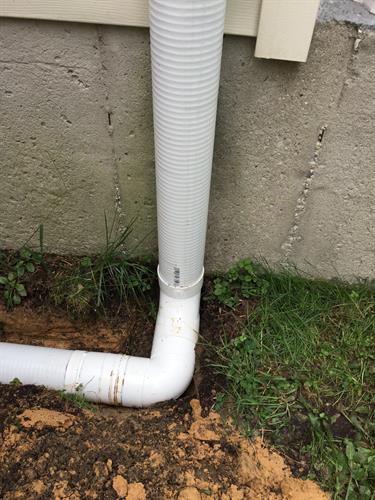 Buried Downspout Extensions