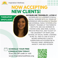 Inspiration Wellness Therapist Now Accepting New Clients - Jacqueline Trombley